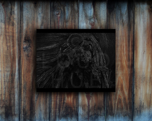 Black and White Photographic Print of a tree trunk shown mounted without a frame called Roots by Loud Hue