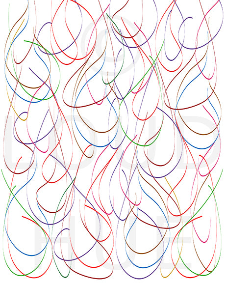 Art Print of a fun abstract design of raindrops called Drops by Loud Hue