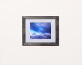 Nature photography print of a soothing sky with black frame called Heaven by Loud Hue