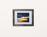 Gorgeous nature photography print of a stormy sunset with black frame called Storm by Loud Hue