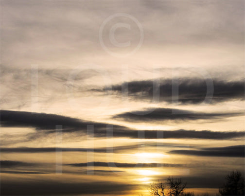 Nature photography print of a beautiful winter sunset called Flawless by Loud Hue